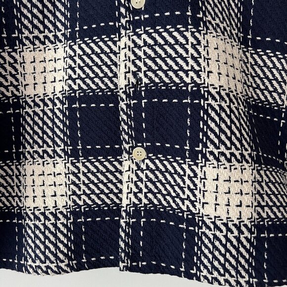 Wax London - Whiting Navy Marine Beatnik Overshirt - Size XS - Picture 7 of 8